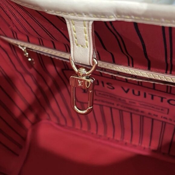 Authentic NEW LOUIS VUITTON Monogram Neverfull MM M41177 cerise red cherry bag - Picture 9 of 10